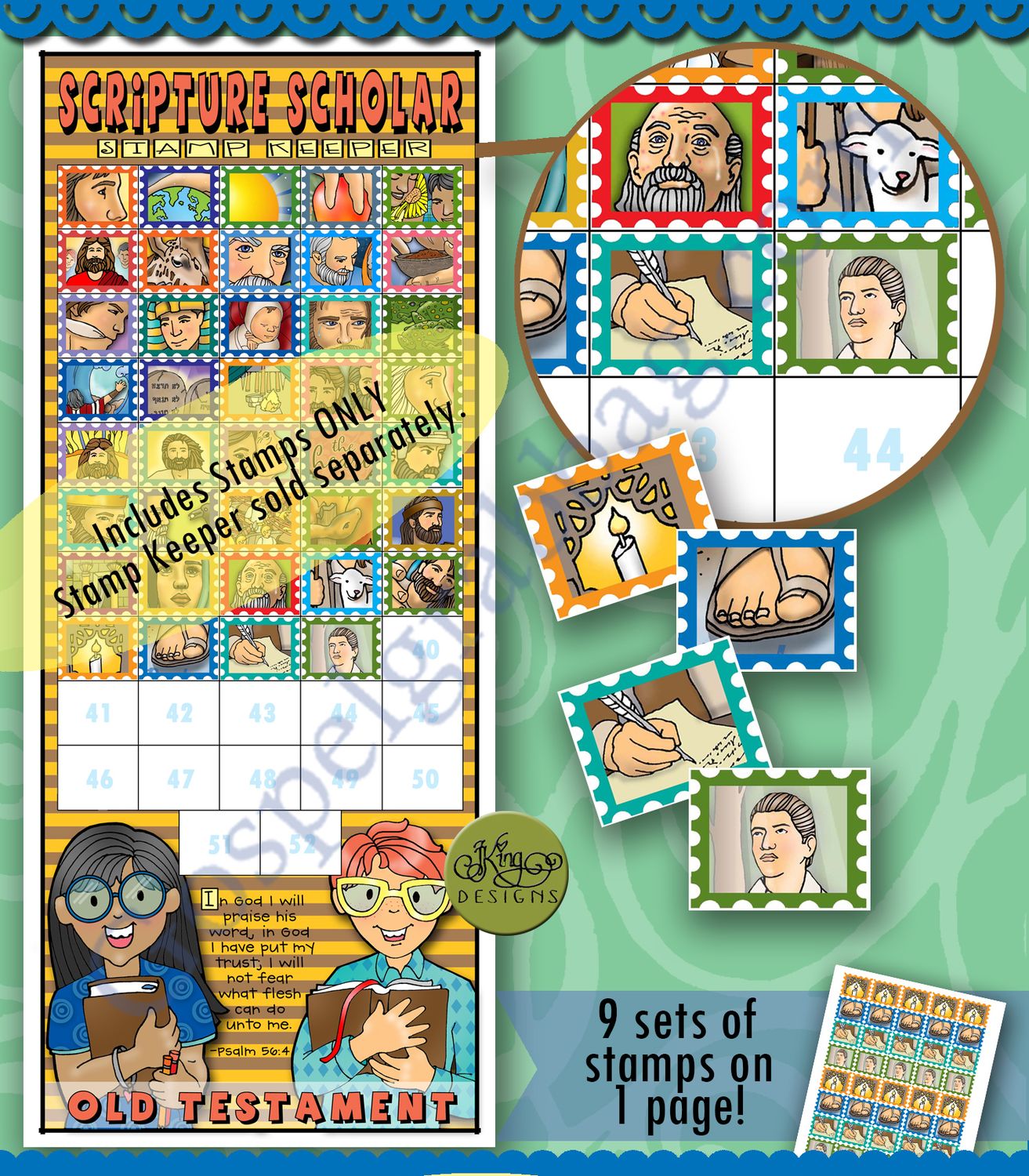 Scripture Scholar September Stamps (Old Testament)