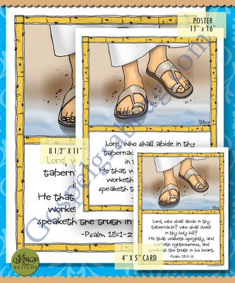 Scripture Poster: Psalm 15: 1-2
