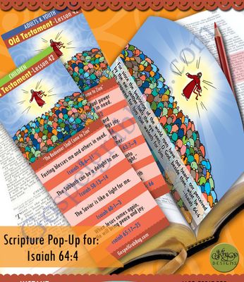 Scripture Pop-Up &amp; Bookmark: CFM "The Redeemer Shall Come to Zion” Isaiah
