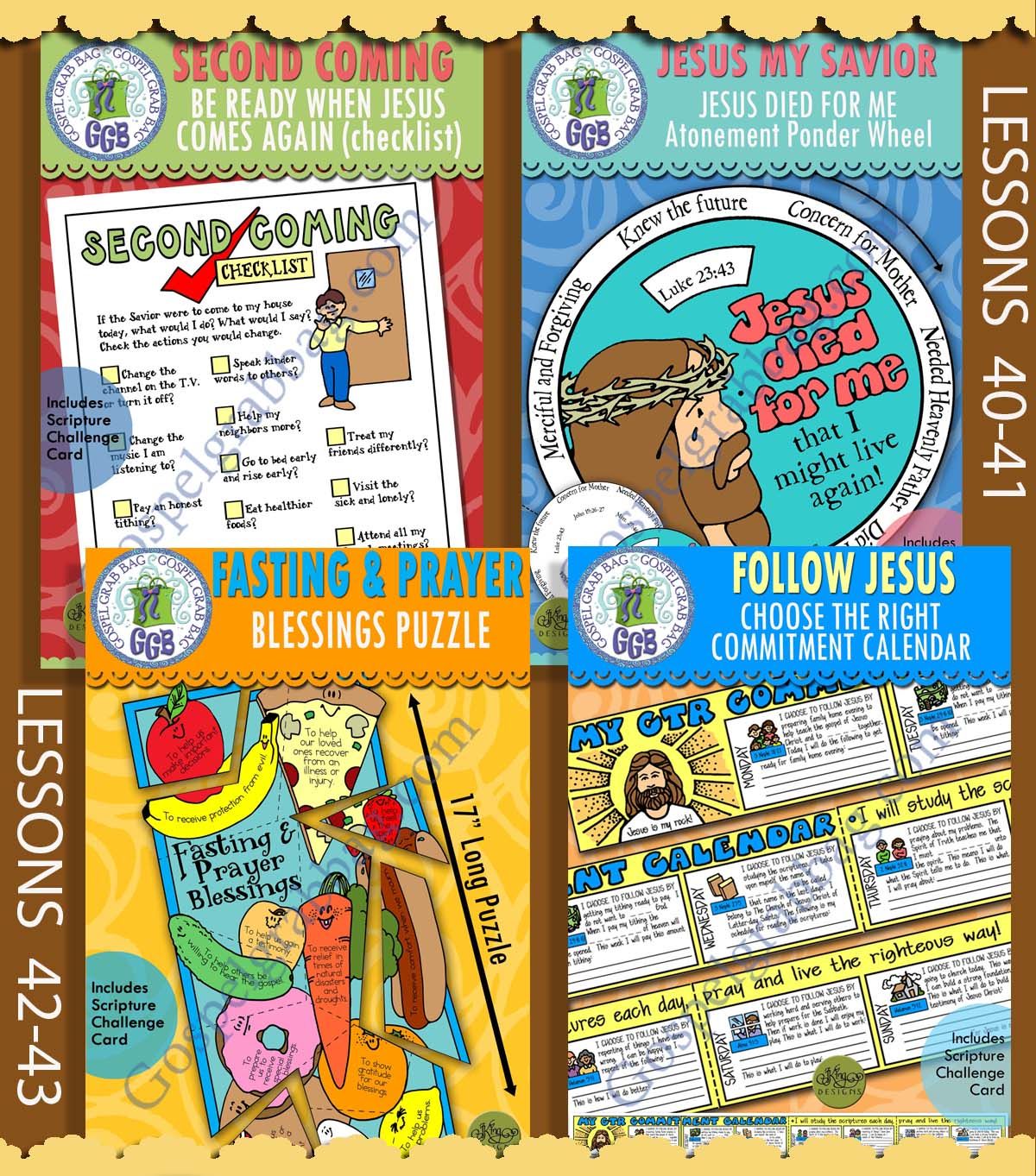 CFM Old Testament October Ages 8-11 BUNDLE -Lesson Lifesaver Activities