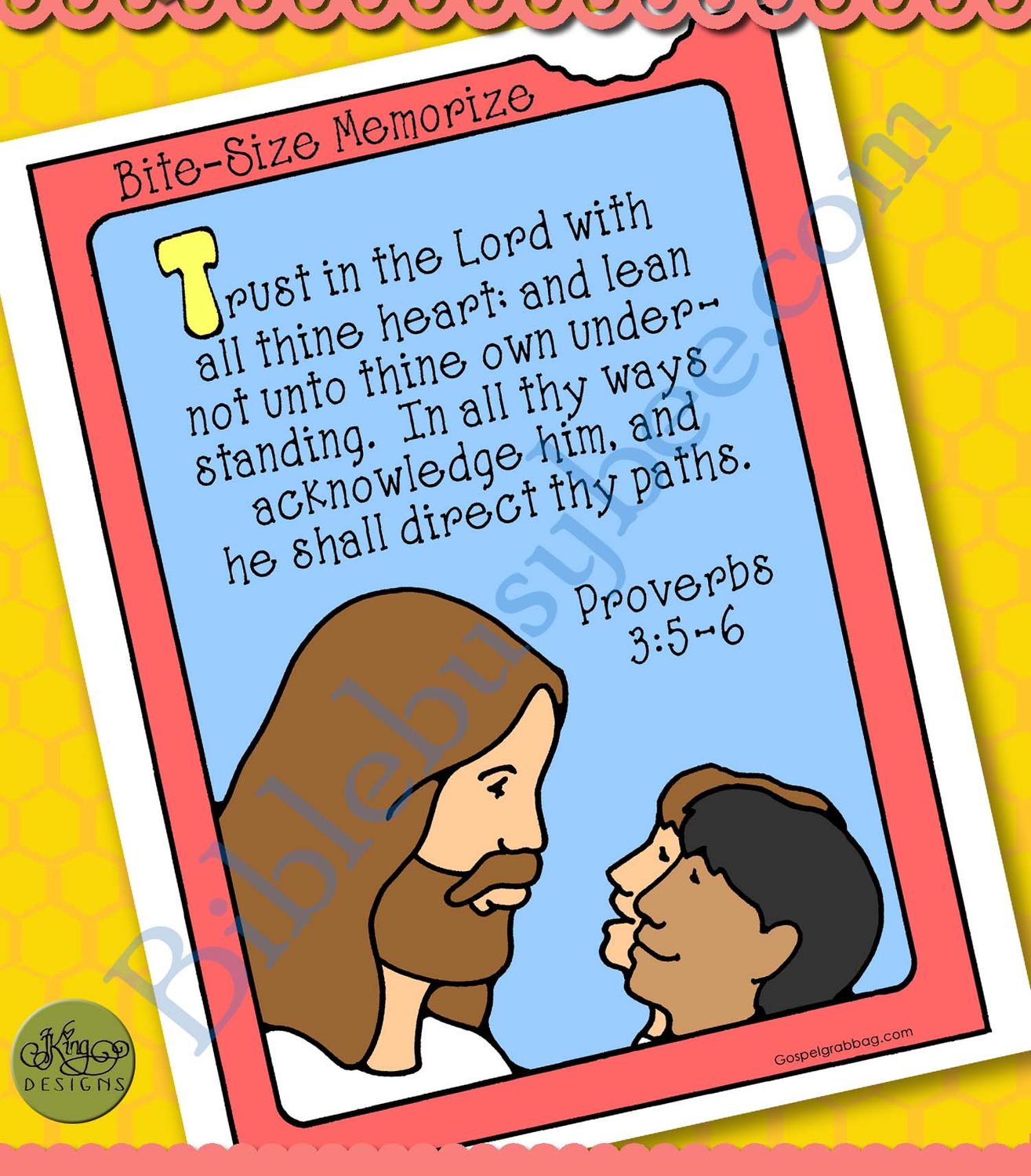 TRUST IN GOD: Proverbs 3:5-6 Bite-size Memorize