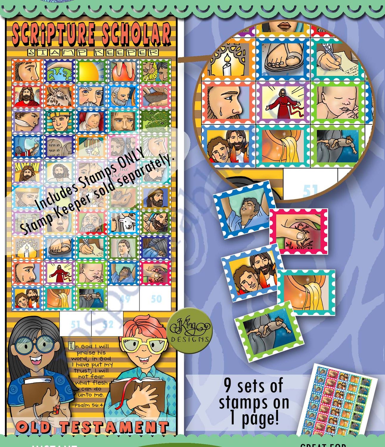 Scripture Scholar November Stamps (Old Testament)