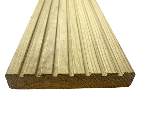 28mm Softwood Grooved Decking 4.8m