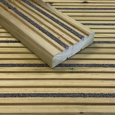 UK Grown GripDeck Non-Slip Softwood Decking 120mm