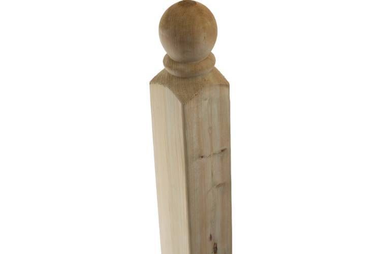 90 x90 x 1500mm Q-Deck Classic Newel Post Including Ball Cap