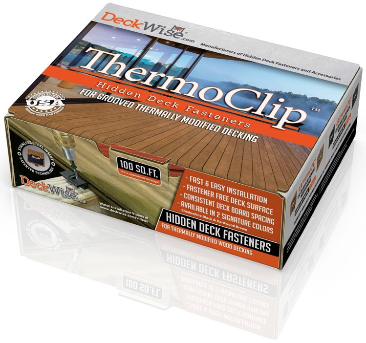 Deckwise Thermo Clip hidden Decking Fixings - 6mm Gap - 175 kit