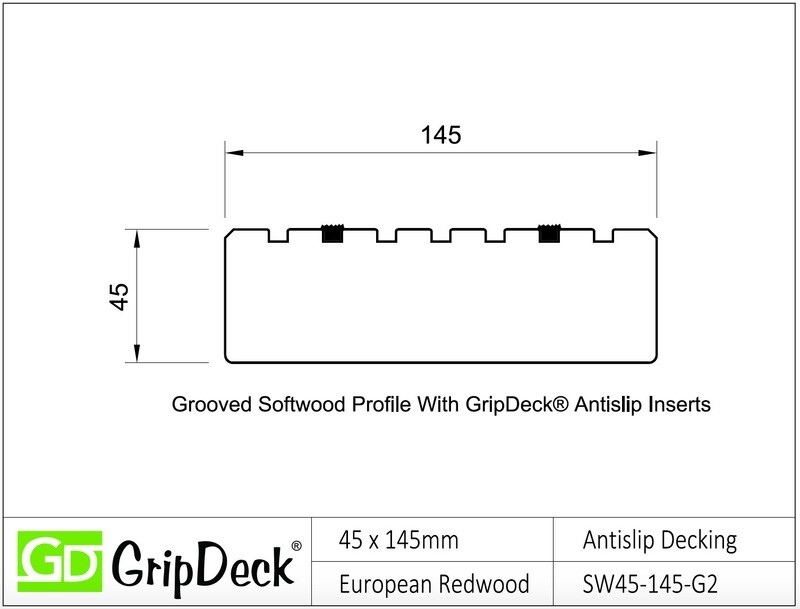 Gripdeck Softwood 45mm decking