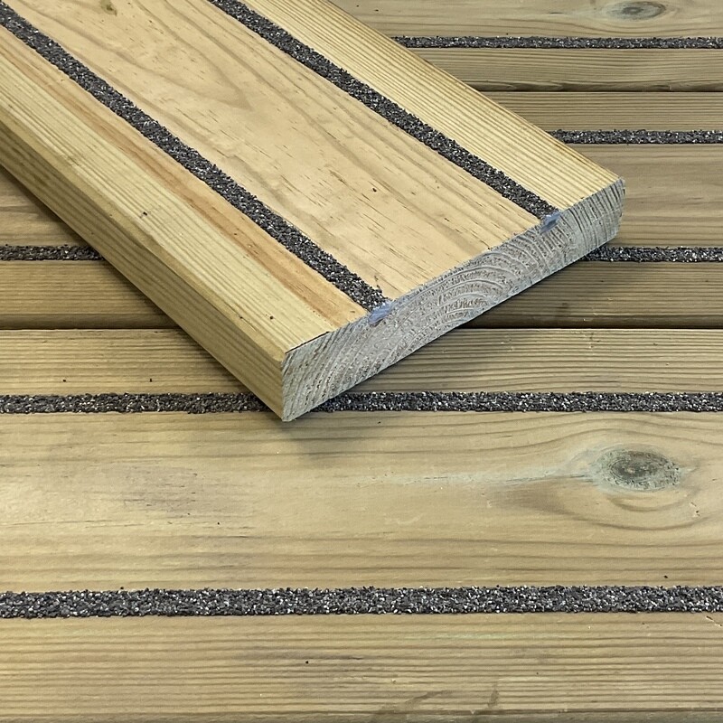 non slip smooth softwood decking