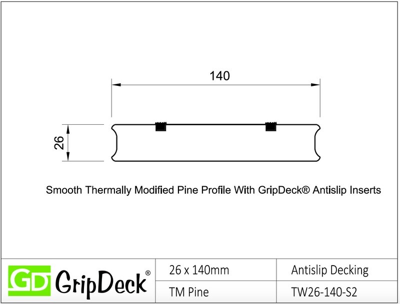 Thermally Modified gripdeck profile
