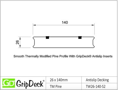 Thermally Modified gripdeck profile