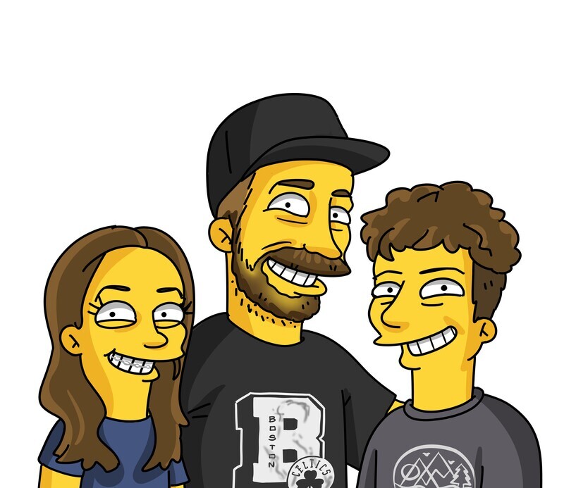 3 PERSON PORTRAIT HAND DRAWN AND EMAILED TO YOU WITHIN 10 DAYS, REVISED UNTIL YOU ARE HAPPY