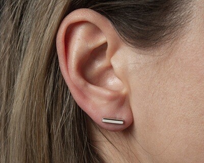 Simple Square bar stud Earrings.