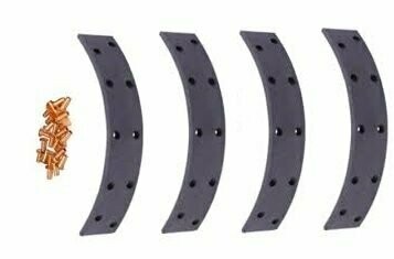 Deutz Bremsbelagsatz f. Handbremse inkl. 12 Nieten 5mm