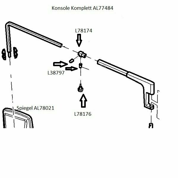 JD Knopf Spiegelverstellung