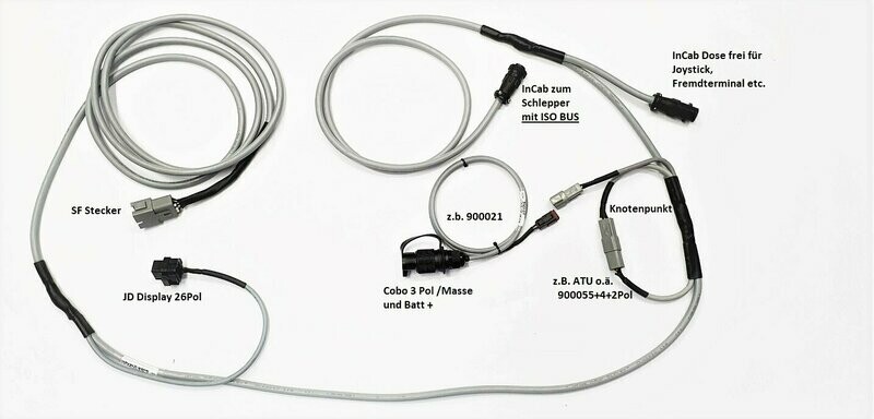 Incab steering cable