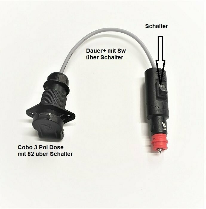 DIN-Stecker-Adapter für Zigarettenanzünder