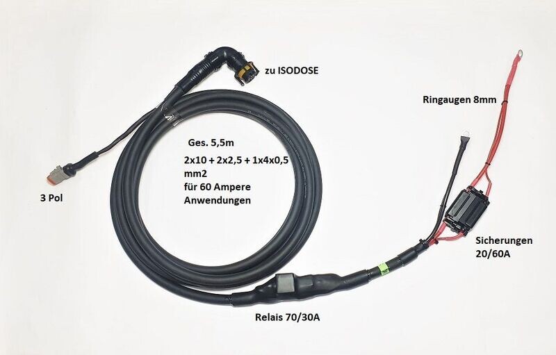 Iso Powerkabel K6025 Relais (60A) Iso Powerkabel K6025 Relais (60A)