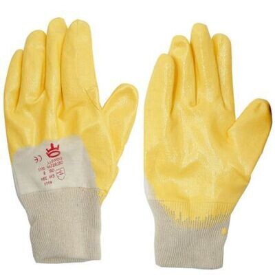 Yellow Nitril Handschuh