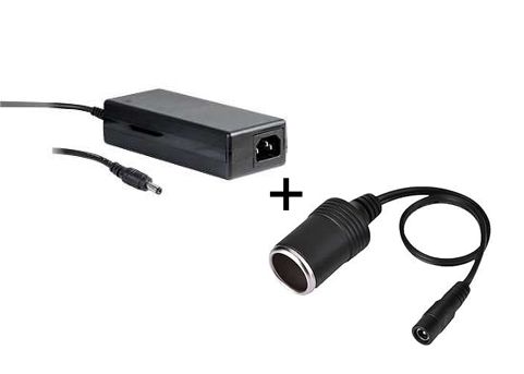 Netzteil ITX 12V 120W extern mit Adapter für KFZ-Stecker