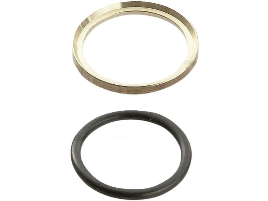 Sealing ring with O-ring for compressed air screw connection m12