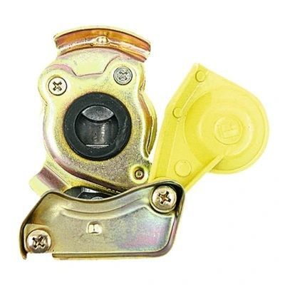 Coupling head, yellow hose