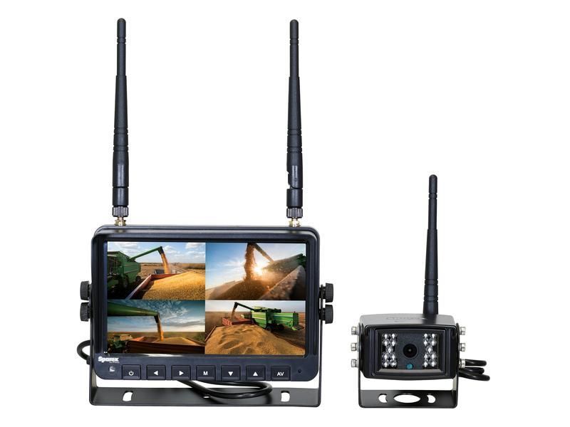 CabCam wireless camera system  Digital Wireless 4QUAD Split HD monitor and camera