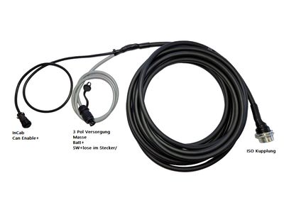 ISOBUS basic equipment FIX single 25A(30A) front 12m