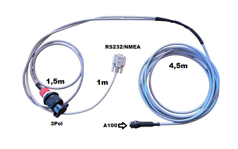 Topcon TPA1630169 Kabel A100 -> RS232