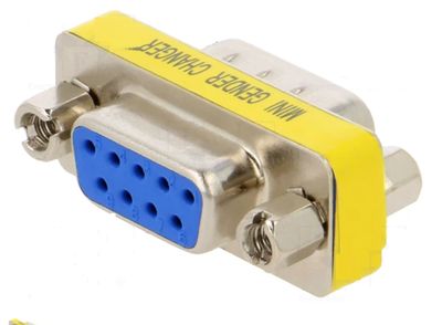 D-Sub Adapter 1:1  Pin Stecker / Buchse,Gewinde  Mutter / Mutter