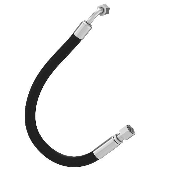 JD Hydraulic hose with flat seals at both ends, AL157977