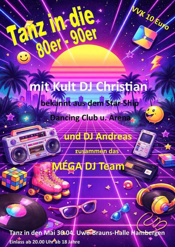 Tanz in die 80er-90er Ticket Tanz in die 80er-90er Ticket