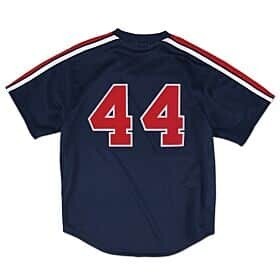 ウェア Mitchell & Ness - MLB Reggie Jackson Angels Jersey 1984 Los Angeles Angels Reggie Jackson Blue Mesh Jersey