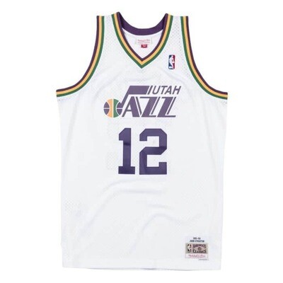 Utah Jazz John Stockton 1991-92 White Mitchell & Ness Men’s Swingman Jersey