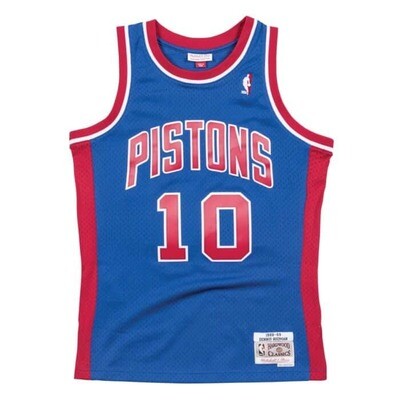 Detroit Pistons Dennis Rodman 1988-89 Blue Mitchell & Ness Men’s Swingman Jersey