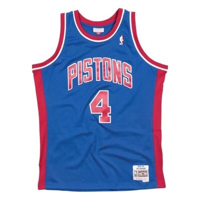 Detroit Pistons Joe Dumars 1988-89 Blue Mitchell & Ness Men’s Swingman Jersey