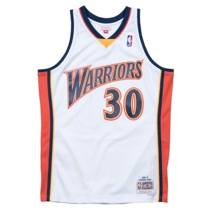 Golden State Warriors Steph Curry 2009-10 White Mitchell & Ness Men's Swingman Jersey