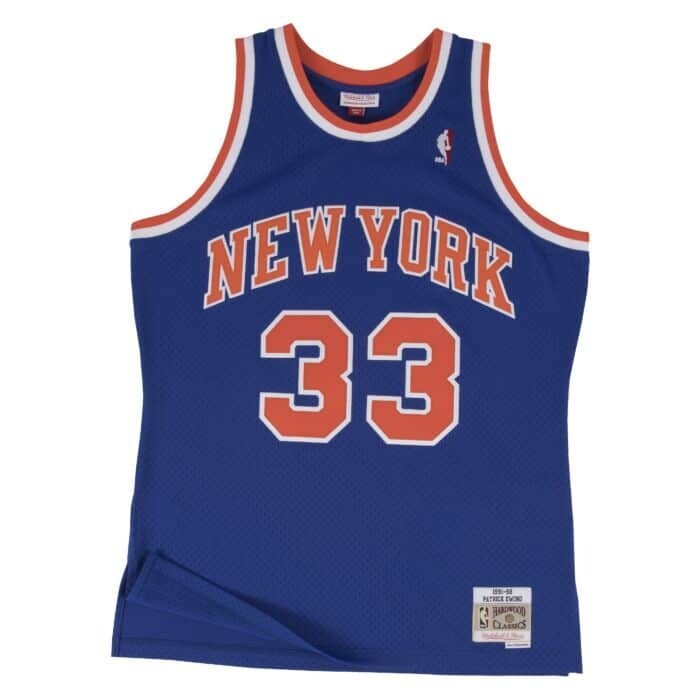 New York Knicks Patrick Ewing 1991-92 Men's Blue Mitchell & Ness Swingman Jersey