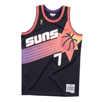 Phoenix Suns Kevin Johnson 1996-97 Black Mitchell & Ness Men's Swingman Jersey