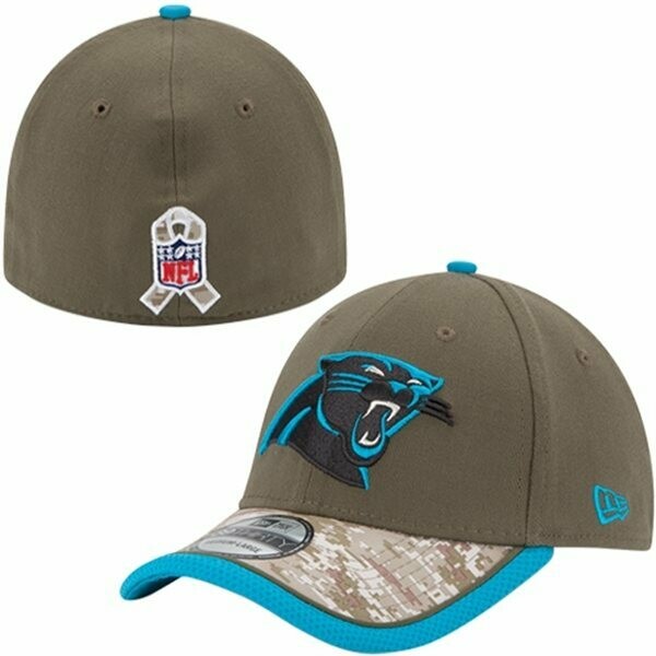 Carolina Panthers Men's Salute to Service New Era 39Thirty Flex Fit Sideline Hat
