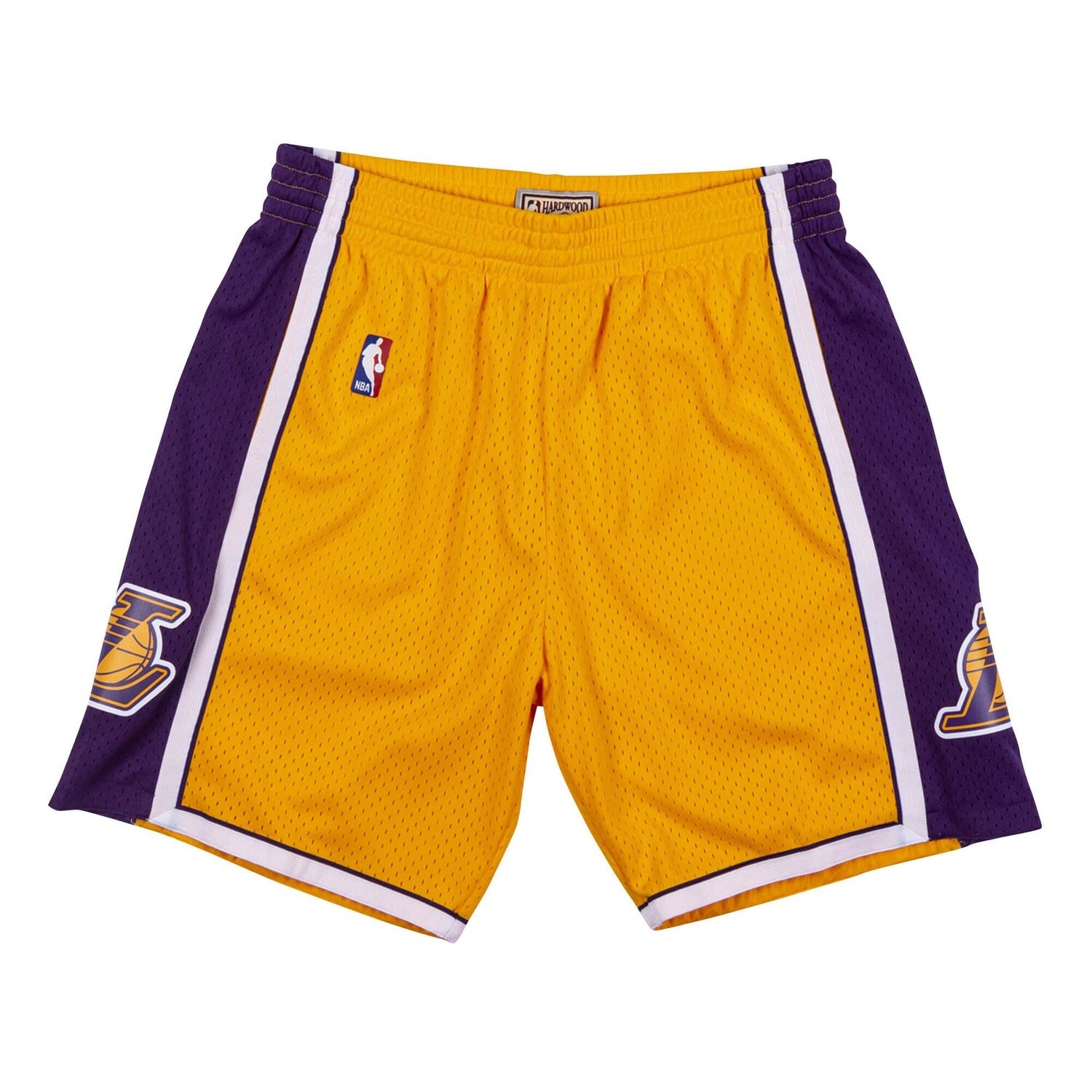 Los Angeles Lakers 2009-10 Men's Yellow Mitchell & Ness Swingman Shorts, Size: Small