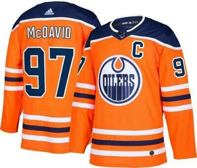 Edmonton Oilers Connor McDavid Orange Men's Adidas Authentic Player Jersey