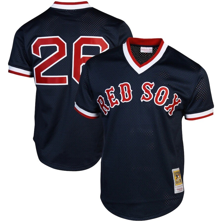 Boston Red Sox Wade Boggs 1992 Men's Blue Mitchell & Ness Mesh Jersey