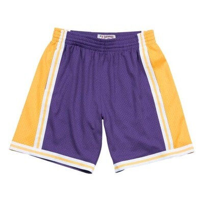 Los Angeles Lakers 84-85 Men's Purple Mitchell & Ness Swingman Shorts