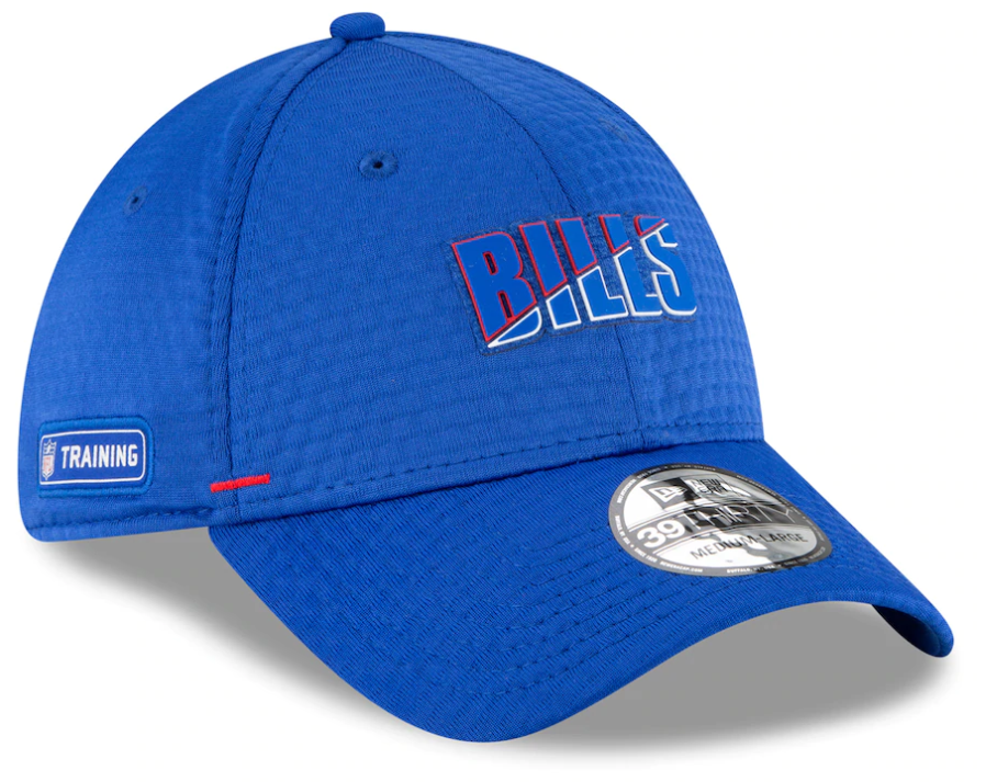 Buffalo Bills Summer Sideline Men's New Era 39Thirty Flex Fit Training Camp Hat