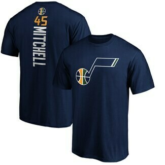 Utah Jazz Donovan Mitchell Men's Playmaker Name & Number T-Shirt