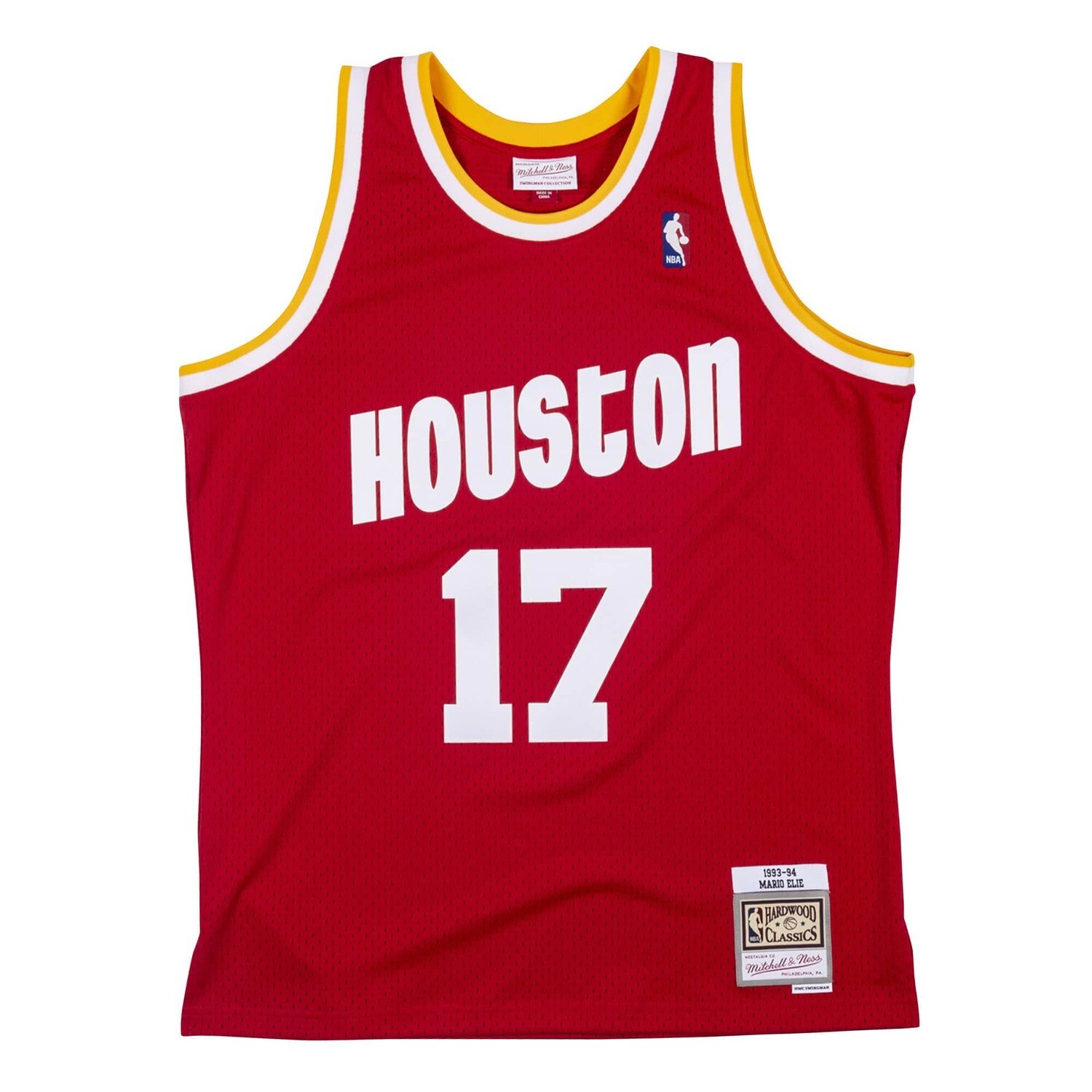 Houston Rockets Mario Elie 1993-94 Red Mitchell & Ness Men’s Swingman Jersey