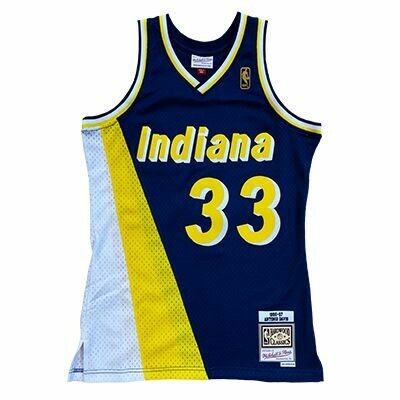 Indiana Pacers Antonio Davis 1996-97 Navy Blue Mitchell & Ness Men’s Swingman Jersey