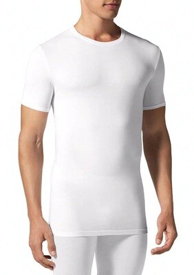 Tommy John Men's Second Skin Crew Neck Stay-Tucked White Undershirt