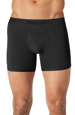 Tommy John Men's Second Skin Black Trunk Underwear