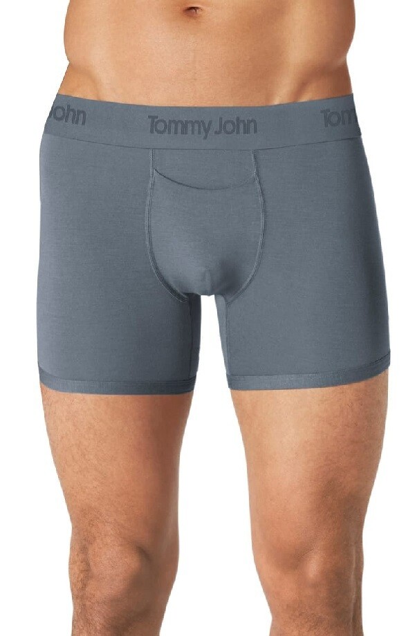Tommy John Skin Turbulence Gray Trunk Mens Underwear